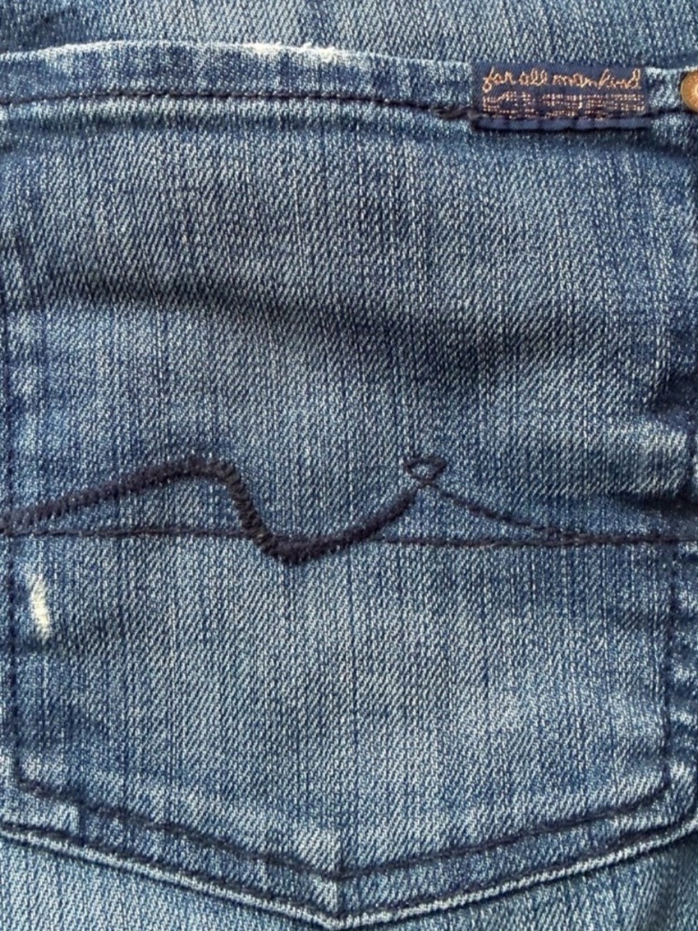 7 FOR ALL MANKIND Josefina Skinny Boyfriend Distressed Jeans Size 28 - Picture 5 of 13
